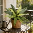 thumbnail image 2 of MTBLYS Guirnaldas artificiales colgantes|plantas artificiales de plástico para decoración de paredes interiores y exteriores|Juego de follaje decorativo para el hogar, 2 of 7
