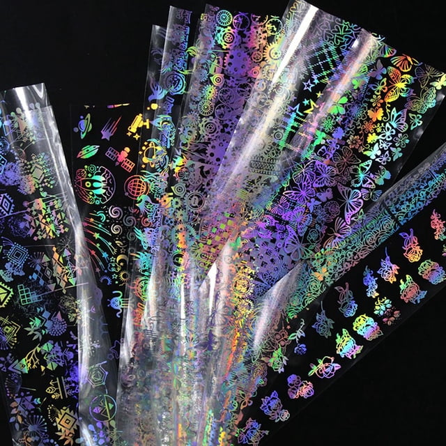 4X100Cm/Roll Nail Foil Nail Transfer Sticker Water Slide Nail Art Decals Tips Manicure Diy Workhe