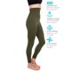 thumbnail image 4 of Leggins para hombre, cintura alta, compresión, control de barriga, color oliva, talla L, 4 of 7