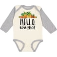 thumbnail image 3 of Inktastic Hello, Beaches Group of Pineapples Boys or Girls Long Sleeve Baby Bodysuit, 3 of 5