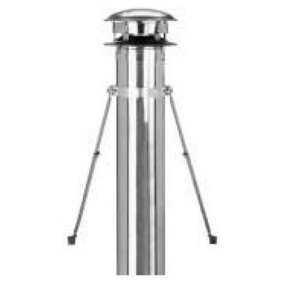 Metalbest Urbk 8"- 10" Ultra-Temp/Galva-Temp Class A Chimney Pipe - Stainless Steel