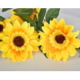 thumbnail image 3 of Morttic 2 Pack Artificial Sunflower Garland with 10pcs Sunflower Heads Silk Flower Ivy Vine Garland for Home Kitchen Wedding Arch Baby Shower Decor, 3 of 10