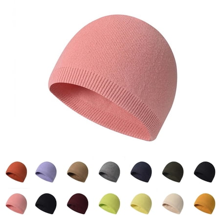14 Color Skull Cap for Men Women LSQii Casual Cozy Soft Lightweight Comfort Cuff Beanies Unisex Winter Stretch Fit All Season Black Fashion Fisherman Beanie Under $5