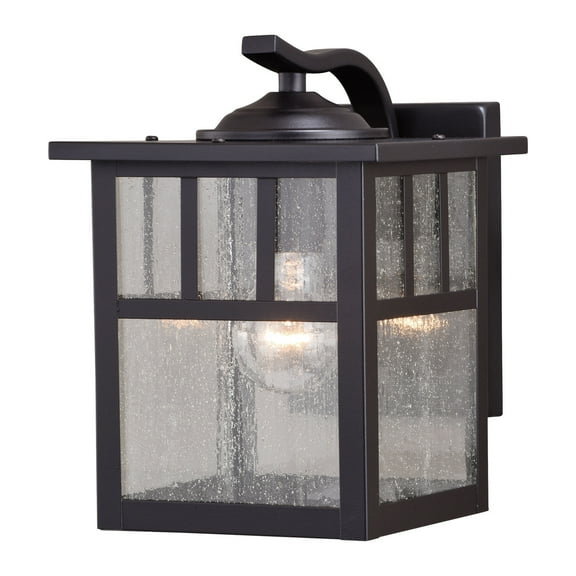 Vaxcel - Mission 1-Light Outdoor Wall Sconce in Mission and Lantern Style 9.5