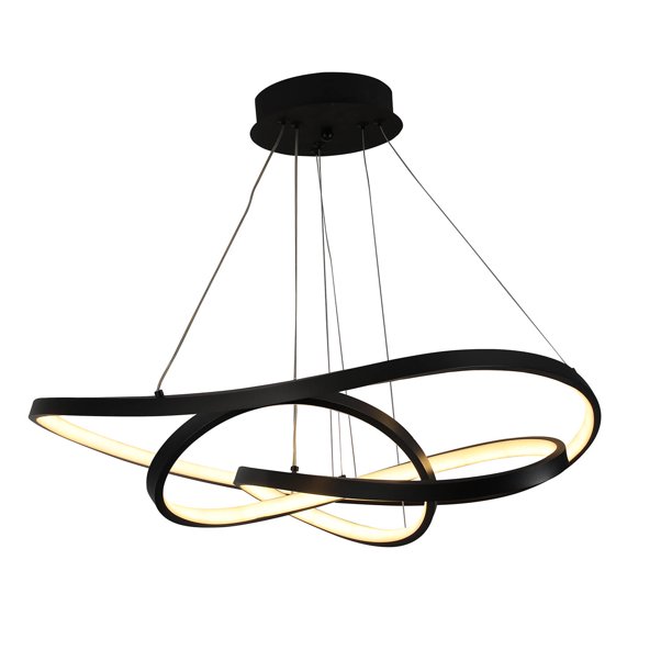 Lámpara Candil Colgante LED Dune Luxica Lighting Negro