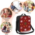 thumbnail image 5 of Bingfone Merry Christmas Reusable Insulated Lunch Bag Cooler For Work School Picnic Or Travel, 5 of 7