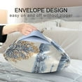 thumbnail image 4 of Yayeee Pillowcase Standard Size Set of 2 Satin Wrinkle Resistant Pillow Case, Blue Snowy Mountain, 4 of 8