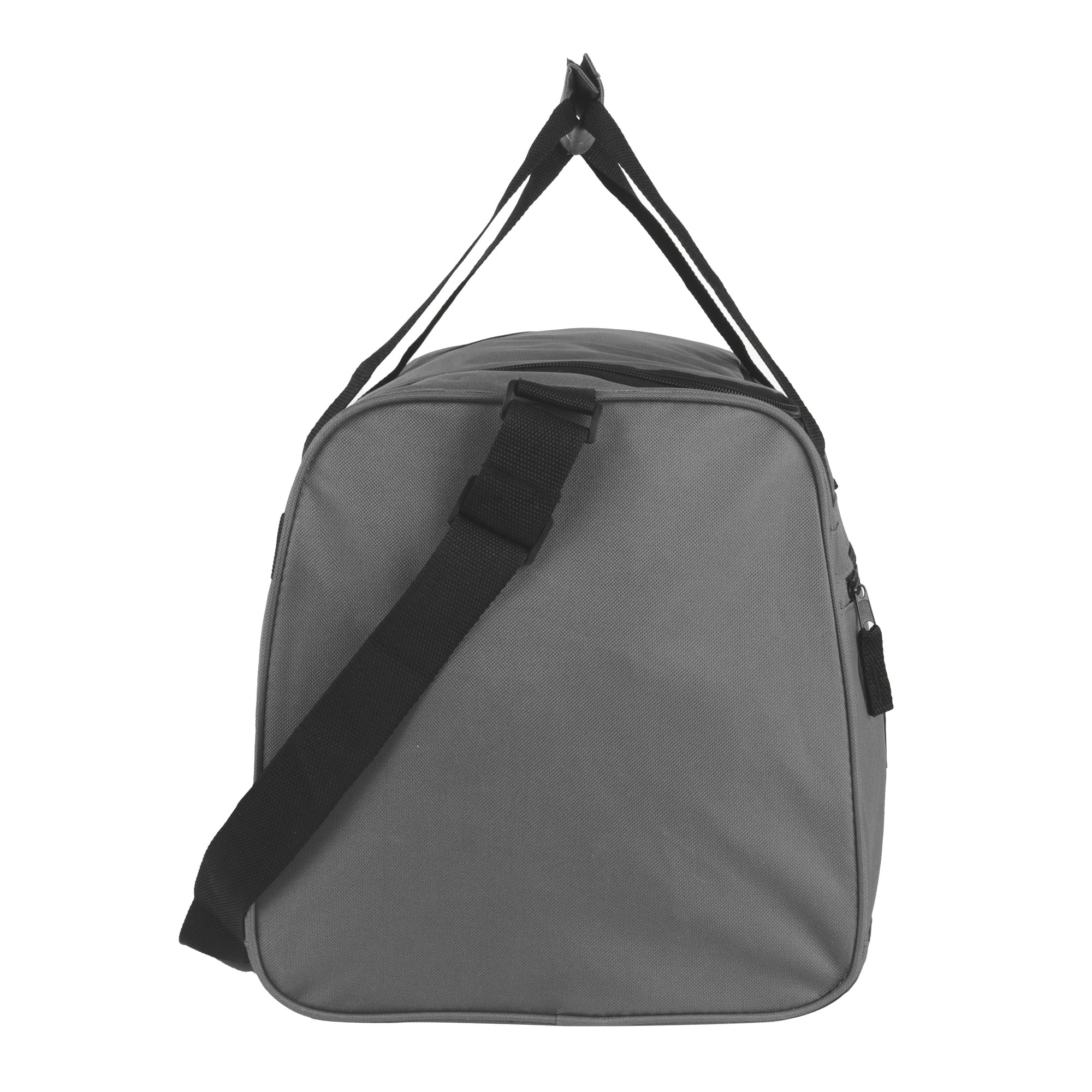 24 Pack 24 Inch 55 Liter Overnight Duffel Bags with Zippered Pockets for Men, Women, Sports, Gym, Travel, Commuting in Gray