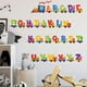 thumbnail image 1 of Colorful Animal Alphabet ABC Kids Wall Stickers Peel and Stick Decals Removable Nursery Bedroom Living Room Art Murals, 1 of 5