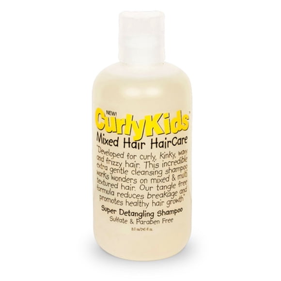 CurlyKids Mixed Haircare Super Detangling Shampoo Amarillo 8 Fl Oz