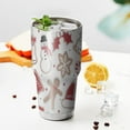 thumbnail image 3 of 30oz White Christmas Cookie Pattern Tumblers Stainless Steel Tumbler with Lid and Straw,Vacuum Insulated Double Wall Travel Tumbler Cups Mug with Cleaning Brush for Coffee,Tea, 3 of 7
