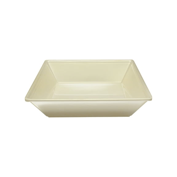 Excellante Passion Pearl Melamine Dinnerware Collection 80 Oz, 10" X 10" Square Bowl, 2 1/2" Deep, Comes in Each