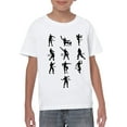 thumbnail image 2 of UGP Campus Apparel Emote Dances - Funny Youth T Shirt - X-Large - White, 2 of 6