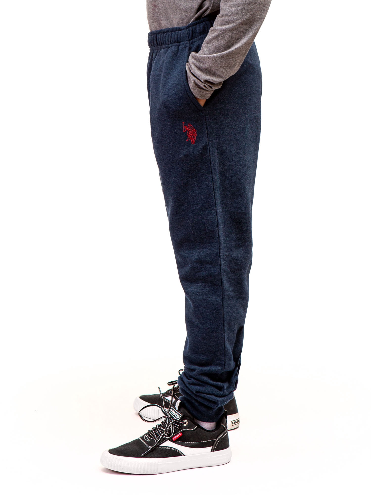 U.S. Polo Assn. Boys Fleece Zip-up Hoodie and Jogger, Sizes 4-18