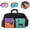 Black, variant on Womens Casual Color Block Overnight Bag,Large Travel Duffle Tote,YellowA | Waterproof Chic Block Weekender Bag with Shoe Compartment,Foldable Color-Blocking Design Bag with Wet Pocket for Gym