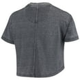 thumbnail image 3 of Women's Pressbox Navy West Virginia Mountaineers Edith Vintage Burnout Crop T-Shirt, 3 of 3