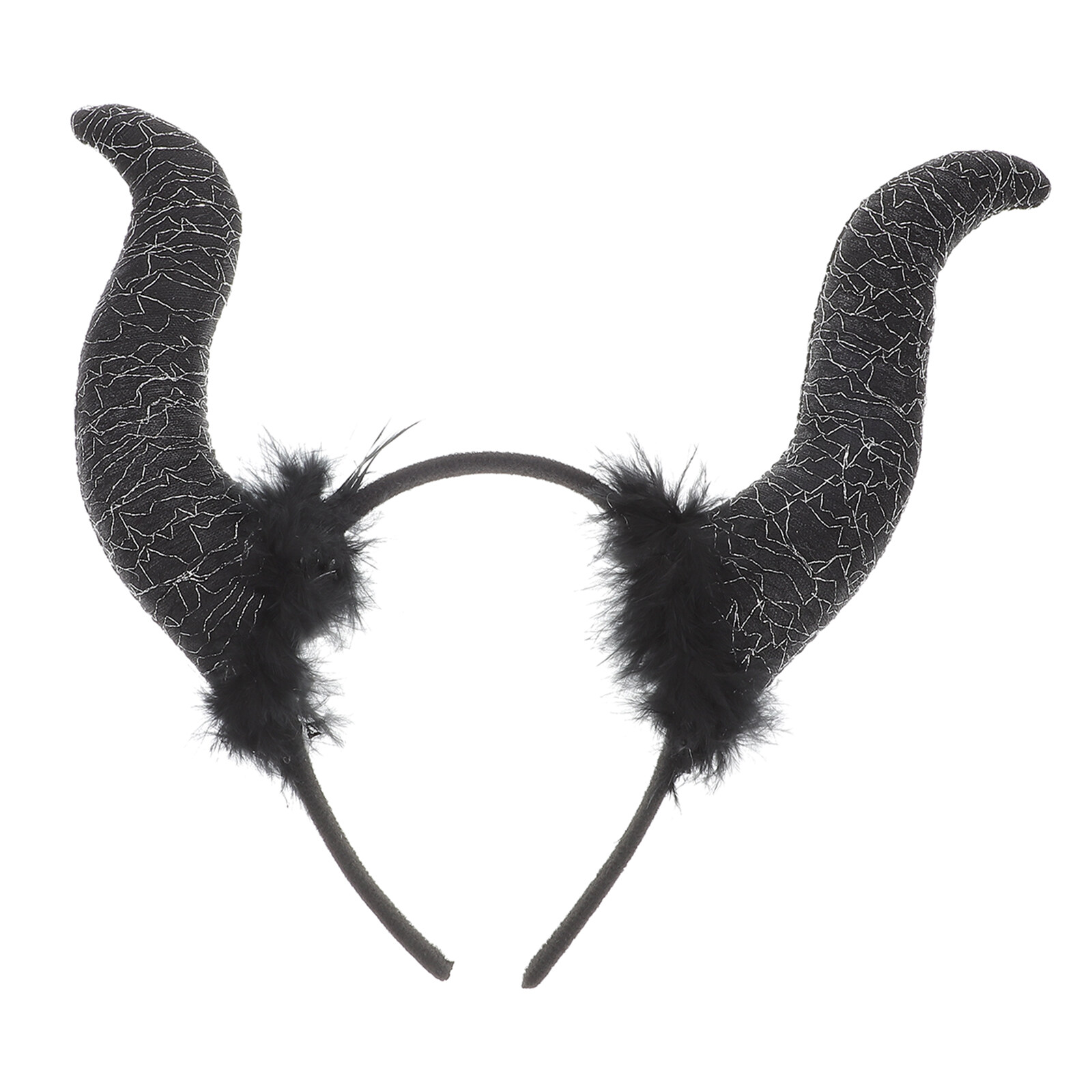 OUNONA Devil Horn Headband Cosplay Hair Hoops Halloween Party Costume