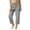 Black, variant on Plus Size Checkered Sweatpants for Women High Waist Elastic Waistband Wide Leg Loungewear with Pockets M‑4XL