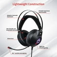 thumbnail image 4 of XWSHYW Auricular Auriculares con Cables 7.1, Iluminación Rgb, Auriculares con Cables, Bobina Dinámica, Interfaz Usb, 4 of 6