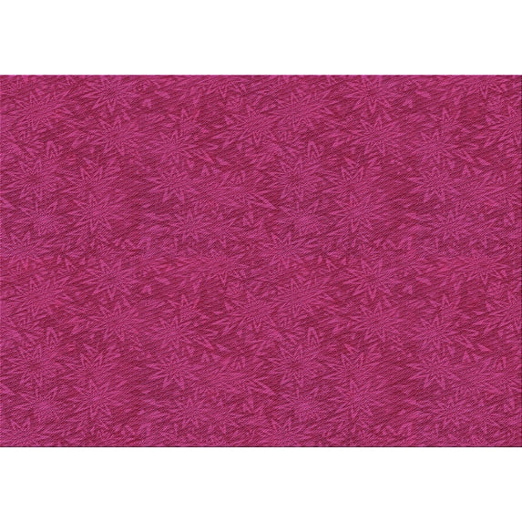 Ahgly Company Machine Washable Indoor Rectangle Transitional Crimson Red Area Rugs, 8' x 12'