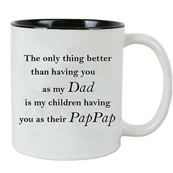 Only thing better than having you as my dad is my children having you as their pappap - Ceramic Mug with Gift Box