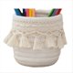 thumbnail image 1 of Cesta de Almacenamiento Tejida A Mano con Cordón de Algodón. Ideal para Guardar Juguetes, Cosméticos, Llaves, Refrigerios Artículos de Escritorio. Organizador ., 1 of 7