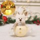 thumbnail image 1 of Christmas Glowing Old Man Snowman Doll Decoration Table Fabric Doll Doll, 1 of 5