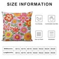 thumbnail image 5 of COMIO Groovy Flower Throw Pillowcases for Sofa Couch Chair 70S Hippie Flowers Bohemian Throw Pillow Covers Cases Retro Floral Boho Square Cushion Covers for Microfiber, 5 of 5