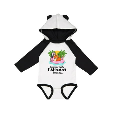 

Inktastic Someone in the Bahamas Loves Me Gift Baby Boy or Baby Girl Long Sleeve Bodysuit