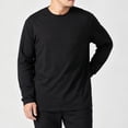 thumbnail image 6 of Thousandth Men's Plus Size Crewneck Tees Casual Long Sleeve Basic Top Soft Breathable Everyday Pullover Top for Daily, 6 of 9