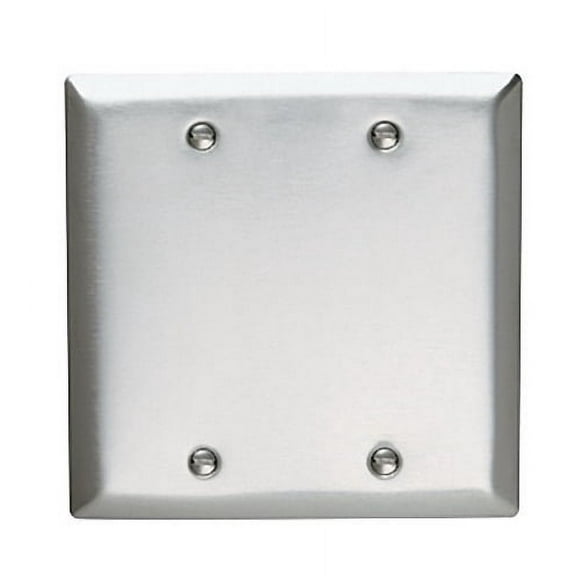 Wall Plate, 2 Gang Stainless Steel Legrand Wall Plates SS23 785007129243