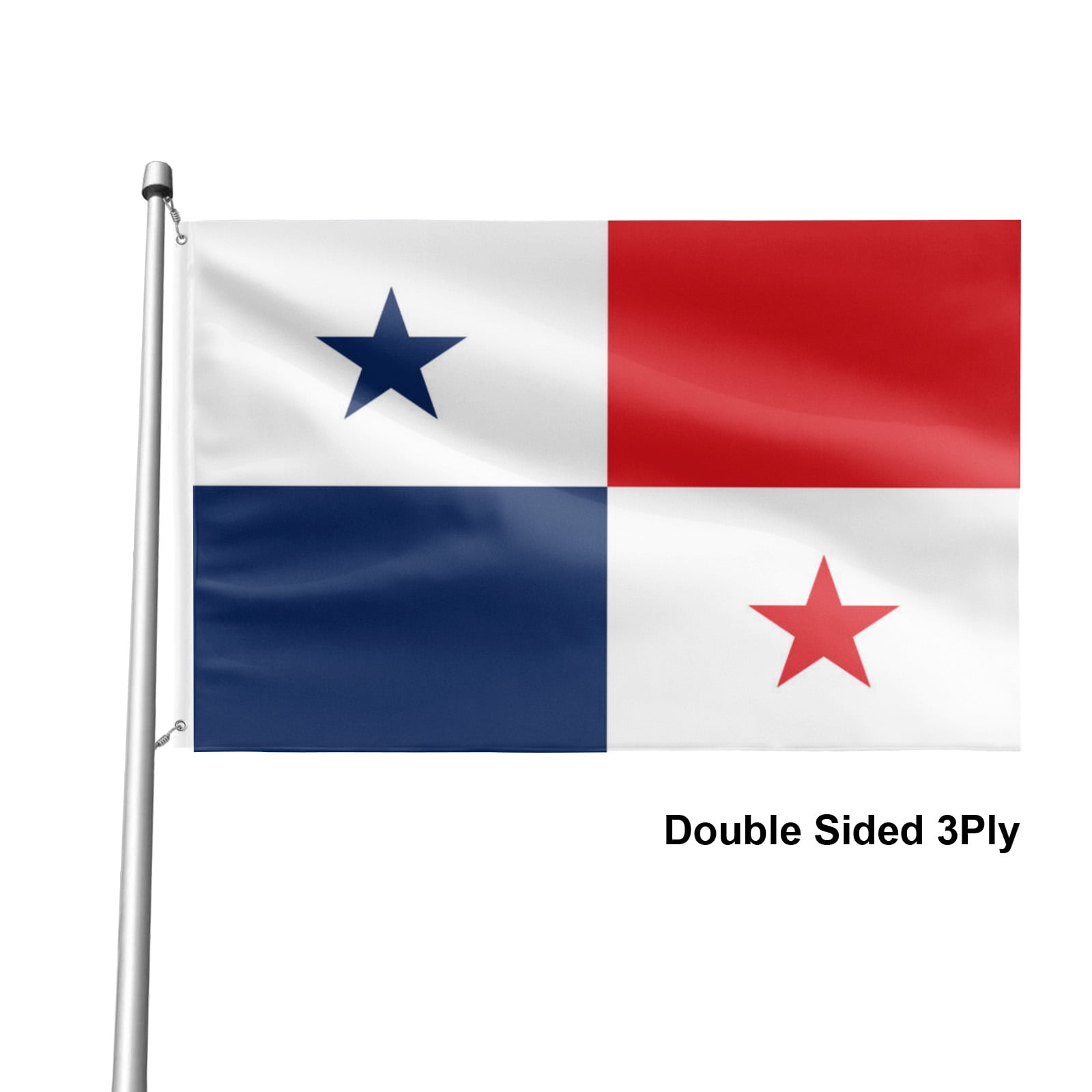 Livetty Double Sided 3 layers Flags 4x6 Ft Panama Flags Banner for Yard Decoration Garden Display For World Soccer Play