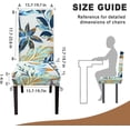 thumbnail image 5 of Chair Covers for Dining Room Stretch Dining Chair Covers Set of 4 Parsons Chair Slipcover Removable Washable Kitchen Chair Slipcovers for Dining Room Party Banquet,Rainforest Leaves, 5 of 6