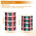 thumbnail image 6 of Yayeee Flameless Candles with Remote Flickering Battery Operated Multi Color Changing, Red Teal Stripes, 6 of 7