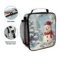 thumbnail image 2 of Square Lunch Bag 10.5*3.5*9.5 Inches Cooler Bag Lunch Bag Insulation Portable Durable Fashion Christmas Snow Man, 2 of 6