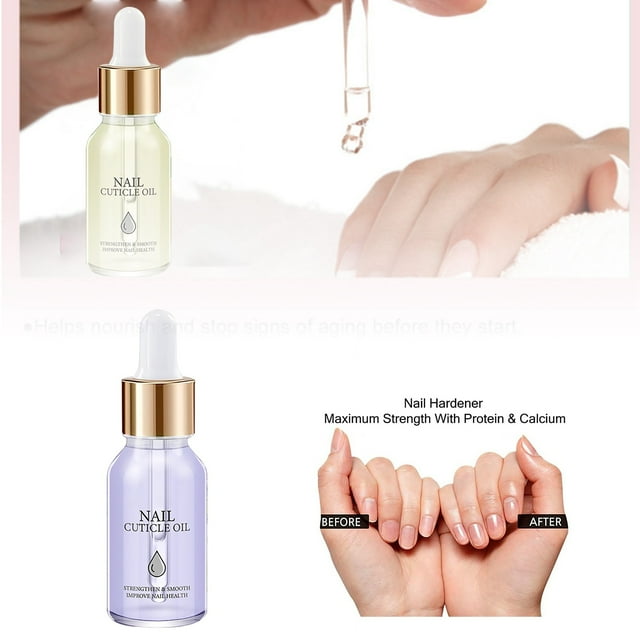 Aceite para el cuidado de las uñas, suavizante hidratante para cutículas y piel muerta, cuidado de las uñas y bordes de las manos, 15 ml