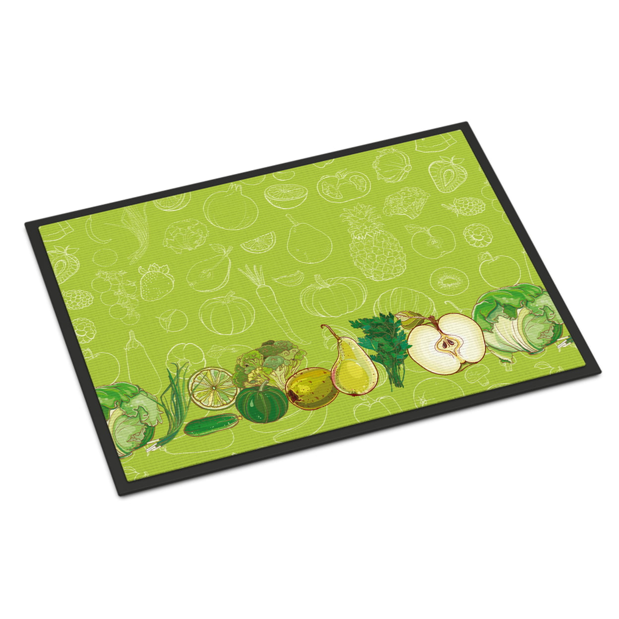 Carolines Treasures & Vegetables in Green or Outdoor Mat&#44; 24 x 36 in. - Walmart.com