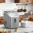 thumbnail image 3 of Havato Pro Nugget Ice Maker, Portable Countertop Machine for Chewable Crushed Ice | 34Lbs/24H, Self-Cleaning, Quiet & Compact (Sleek Grey), 3 of 6
