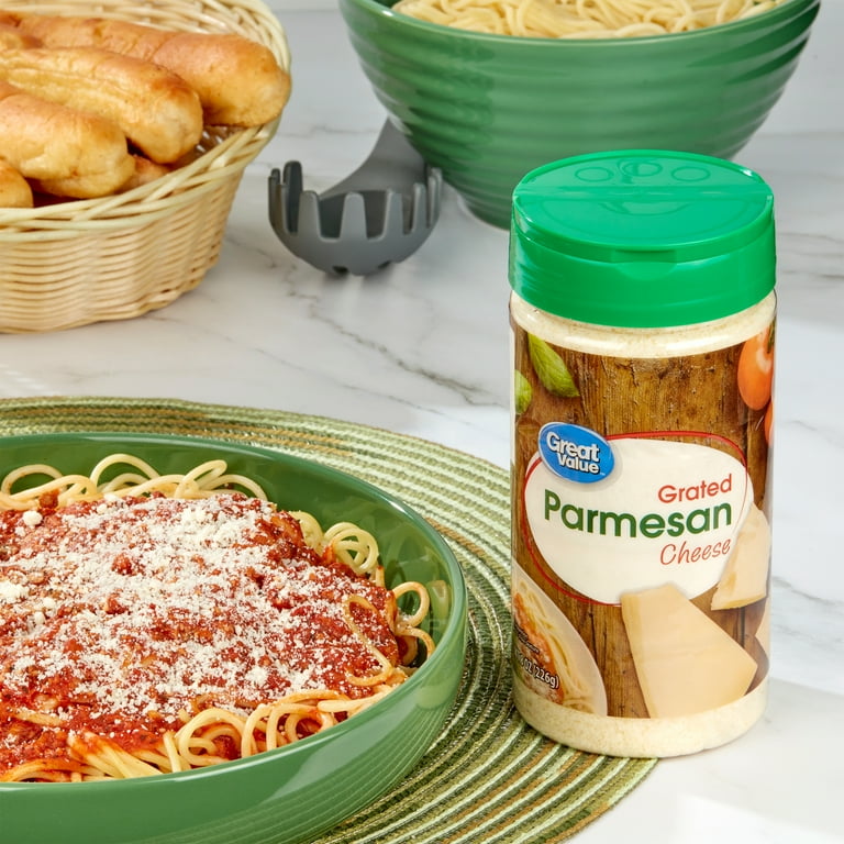 Great Value Grated Parmesan Cheese, 8 oz Shaker - Walmart.com