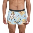 thumbnail image 2 of Goofa Cute Gnome Bee Collects Honey Printed Men's Boxer Briefs Underwear, Moisture-Wicking Underwear, Trunk,Soft and Breathable Cotton Underwear-Large, 2 of 9
