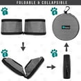 thumbnail image 5 of PetAmi Collapsible Dog Food Water Bowls, 2 Travel Bowls Kit, Portable Pet Dish No Spill, Foldable Lightweight BPA Free Leakproof, Camping Hunting Hiking Walking Outdoor Gear Accessories, Stripe Black, 5 of 7