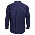 thumbnail image 3 of Foxfire Men's Long Sleeve Button Down Plaid Sport Shirt | Navy Blue, 3 of 3