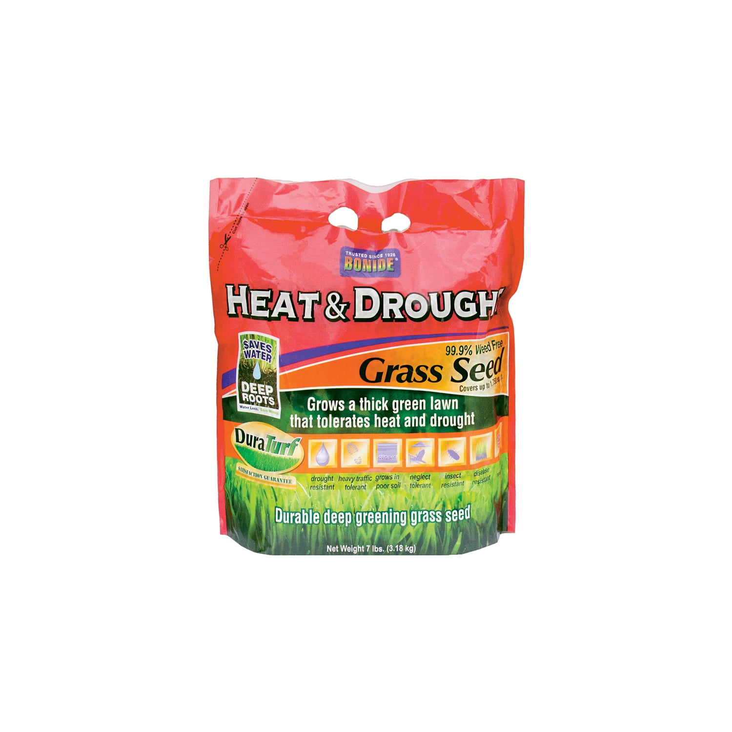 Bonide Grass Seed Heat And Drought Grass Seed 7 Pound