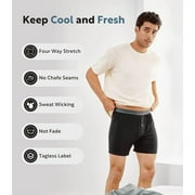 DAVID ARCHY Mens Underwear Bamboo Rayon Boxers for Men Breathable and Cool Mens Boxer Shorts with Button Fly 3 Pack
