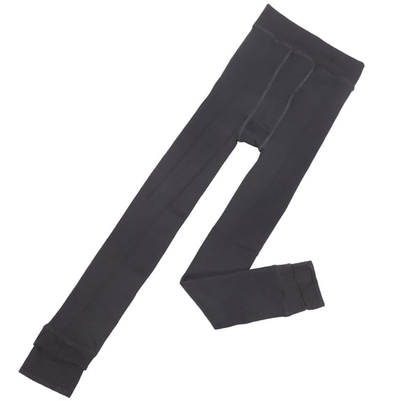 ORDDIART 1Pack Gray Polyester Spandex Leggings Seamless Design Windproof Warmth For Women Winter Use 91Cm Length