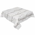 thumbnail image 2 of Grey Tree Tablecloth Square Table Cloth 60x60 , Waterproof Tablecloth Outdoor Table Cloth, Botanical Vintage Birds Branch Washable Table Cover for Kitchen Dining Party, 2 of 8