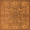 thumbnail image 1 of Ahgly Company Indoor Square Oriental Orange Industrial Area Rugs, 3' Square, 1 of 4