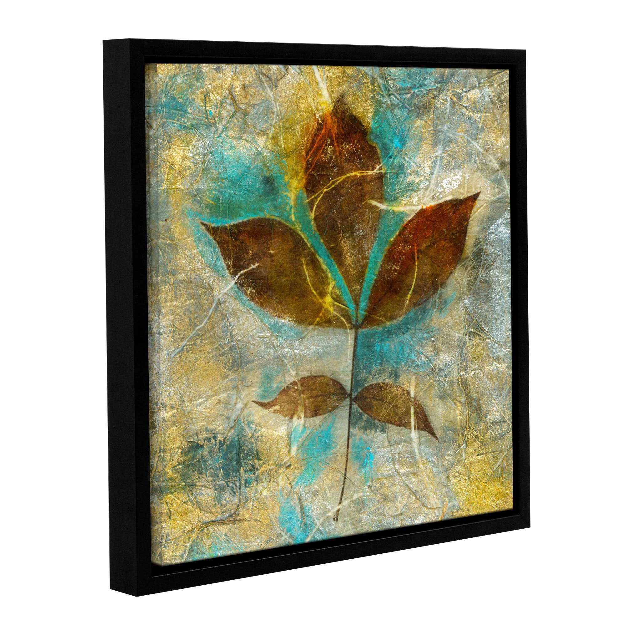 ArtWall  Elena Ray 'Branch With Golden Leaves' Gallery-wrapped Floater-framed Canvas - Multi