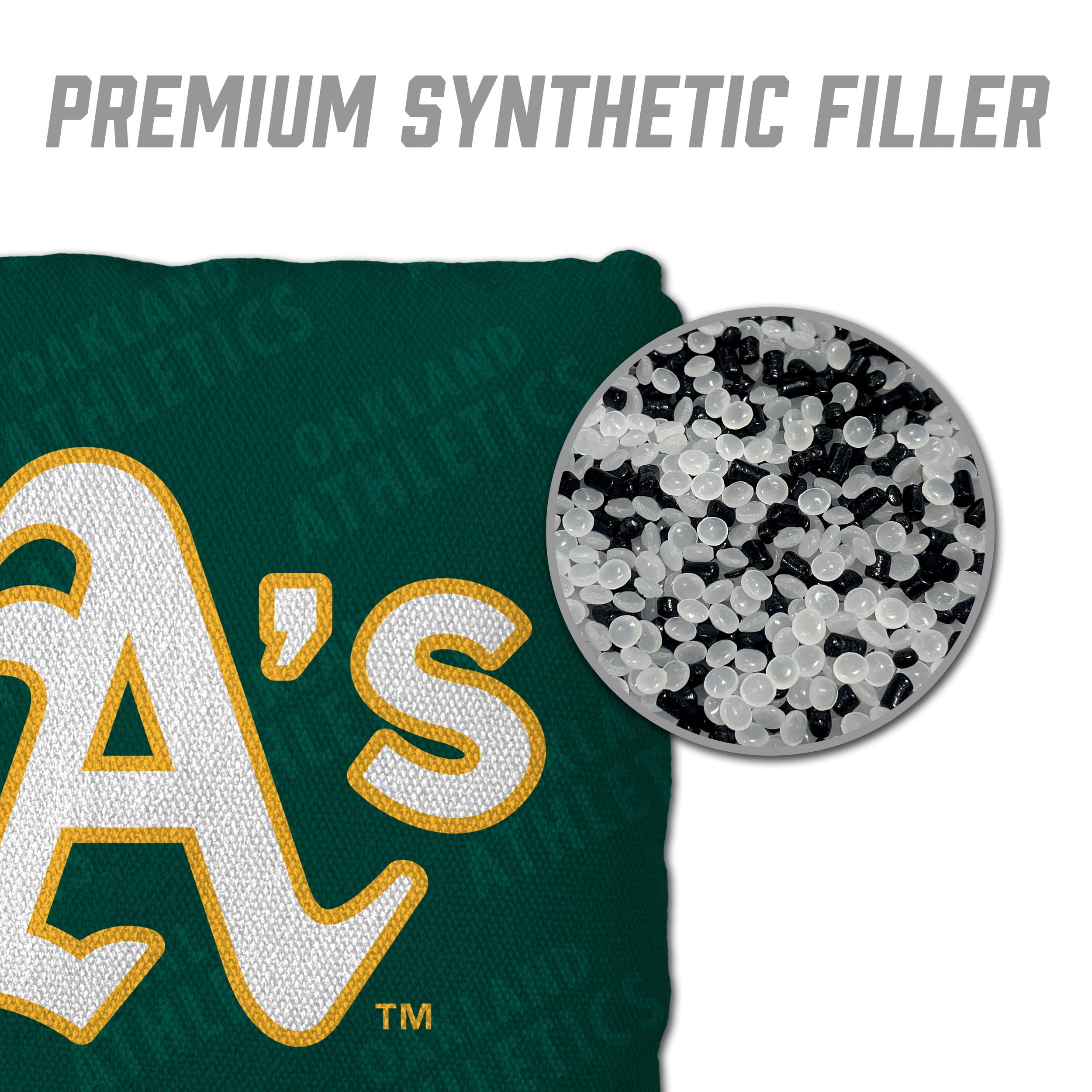 MLB Oakland Athletics Cornhole Bags - 4PK - Green