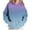 Navy, variant on Fmbrln Womens Trendy Gradient Print Hooded Sweatshirts Casual Long Sleeve Front Pleated Hoodies Loose Comfy Pullover Tops with Pockets Fall Winter Trendy Clothes Navy S